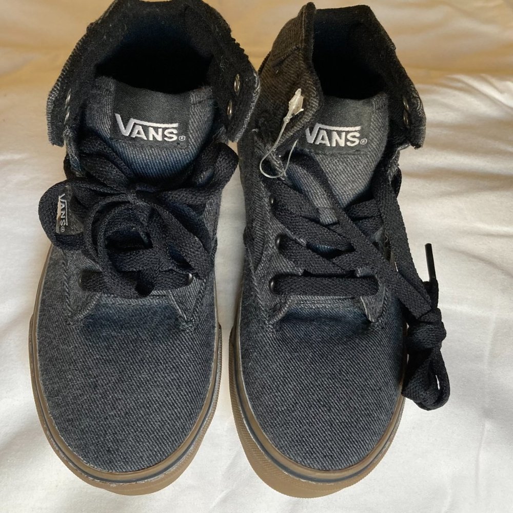 VANS SK8 HI - Hi Top Black Denim Toddler Size 12.0